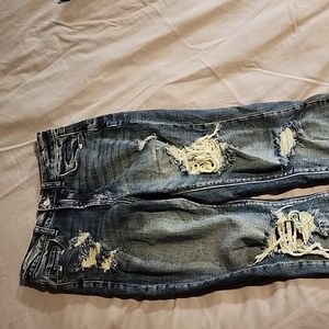 L&M black label distressed jeans size 3
